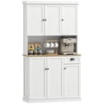 thumbnail image 1 of HOMCOM 71" Buffet with Hutch, Kitchen Pantry Storage Cabinet with Drawer, 1 of 10