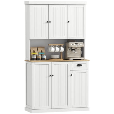 HOMCOM 71" Buffet with Hutch, Kitchen Pantry Storage Cabinet with Drawer