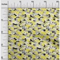 thumbnail image 2 of oneOone Velvet Yellow Fabric Abstracts Craft Projects Decor Fabric Printed By The Yard 58 Inch Wide, 2 of 5