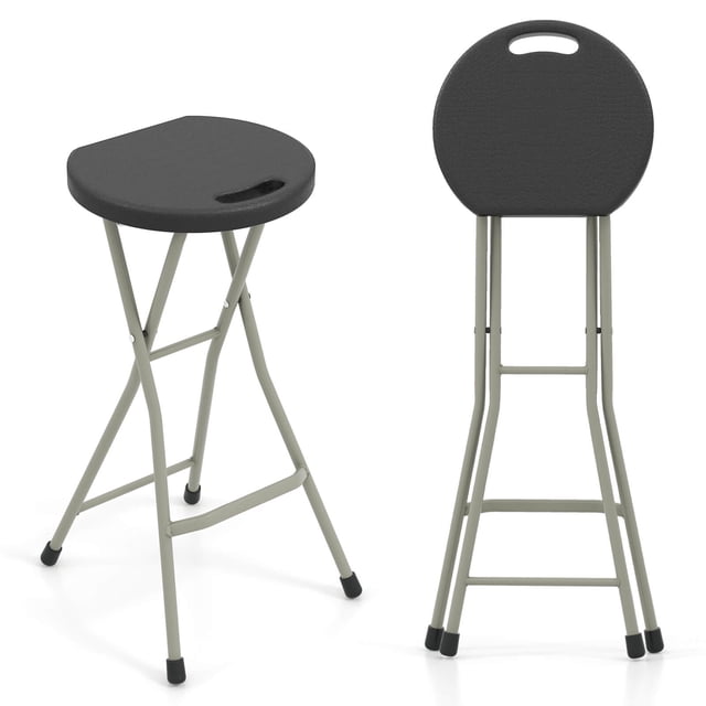 Costway 2 Pcs Tabourets Pliants Portatifs Tabouret de Pêche Léger avec 330 Lb Limité