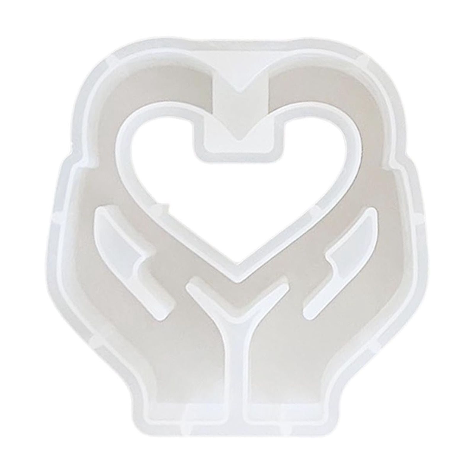 Binwennn Disposable Shower Caps Heart Shaped Vase Test Tube Resin Casting Reusable Concrete Suitable For Desktop Decoration