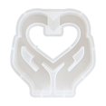 thumbnail image 1 of Binwennn Disposable Shower Caps Heart Shaped Vase Test Tube Resin Casting Reusable Concrete Suitable For Desktop Decoration, 1 of 4