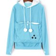 thumbnail image 1 of Cat lovers hoodies (skyblue, S), 1 of 10
