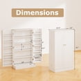 thumbnail image 3 of Gymax 41'' Tall Pantry Cabinet Kitchen Storage Cabinet w/ Doors & Adjustable Shelves, 3 of 10