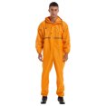 thumbnail image 1 of Miaeowve Mens Motorcycle Rain Suit One Piece Hooded Jumpsuit Reflective Strip Waterproof Rainsuit Yellow 165/M, 1 of 7
