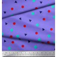 thumbnail image 2 of Soimoi Viscose Chiffon Fabric Square,Dot & Triangle Geometric Printed Craft Fabric by The Yard 42 Inch Wide, 2 of 3