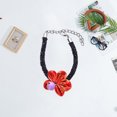 thumbnail image 4 of CBFFDC Pet Flower Bell Decor Necklace Luxury Rhinestone Pet Necklace Flower Bell Decor Adjustable Length Cat Puppy Accessories, 4 of 7