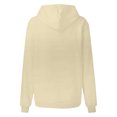 thumbnail image 4 of Timegard Hoodies for Women Drawstring Long Sleeve Sweatshirts Pullover Fall Winter Solid Color Tops, 4 of 5