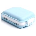 thumbnail image 1 of Baohd Pill Box Sealed Container Collapsible Tablet Organizer Storage Divider Camping Indoor Outdoor Health Care Dispenser straw blue 1Set, 1 of 6