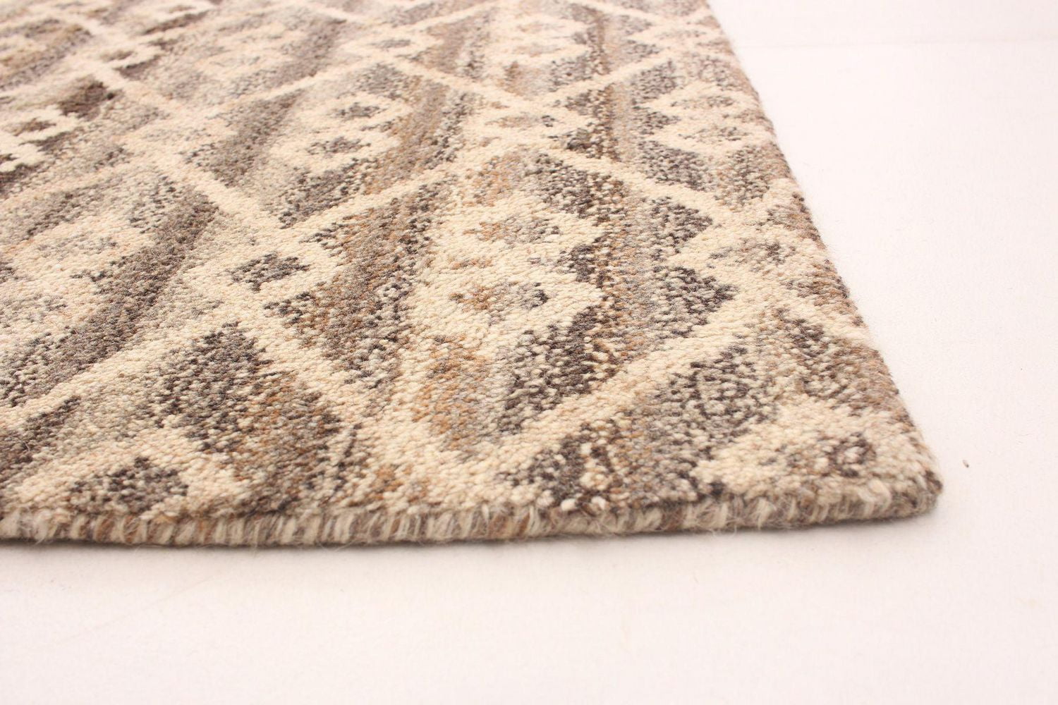 ECARPETGALLERY 5'1" x 7'11" Moroccan Tangier Hand-knotted Area Rug for Living Room, Dining Room and Bedroom in Ivory