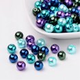 thumbnail image 1 of HLONK 1Bag Pastel Mix Pearlized Glass Pearl Beads Mixed Color 8mm Hole  1mm, 1 of 4