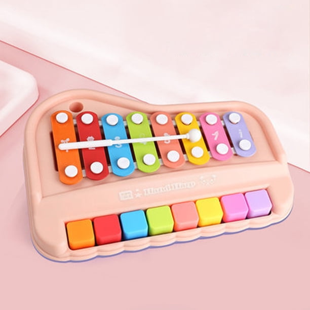 Fisher-Price-Xylophone en bois, instrument de musique avec 2 pieces H