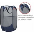 thumbnail image 2 of Jinsinto Laundry Hamper [2 Pack] Collapsible Pop Up Mesh Laundry Basket Laundry Bag Collapsible Laundry Hamper with Handle, Blue, 2 of 5