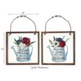 thumbnail image 2 of IH Casa Decor Framed Floral Print Glass Wall Hanger Asstd - Set of 2, 2 of 3