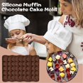 thumbnail image 2 of XZNGL Holes Silicone Mold for Chocolate Cake Jelly Pudding Soap Round Shape, 2 of 9