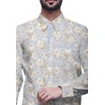 thumbnail image 2 of BESTMAN Chemise Décontractée Imprimée pour Hommes Coupe Ajustée à Boutons Manches Longues, 2 of 5