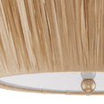 thumbnail image 3 of Bouclair Natural Raffia Scalloped Ceiling Lamp, 3 of 3