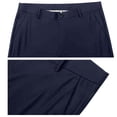 thumbnail image 4 of Chbgutlmr Dress Pants for Men Button High Waist Solid Color Suit Pants Formal Work Office Trousers Pockets, 4 of 5