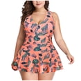 thumbnail image 2 of TIMIFIS Maillot de Bain Bikini à Volants pour Femme Bas Taille Haute Grande Taille Tankini, 2 of 4