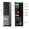 thumbnail image 2 of Dell Optiplex SFF Computer Intel Core i5 8GB 1TB SSD Windows 10 Professional WiFi Refurbished, 2 of 3