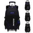 thumbnail image 2 of Rolling Backpack 2-Wheel Big Capacity Wheeled Backpack School Bag for Students, 2 of 10