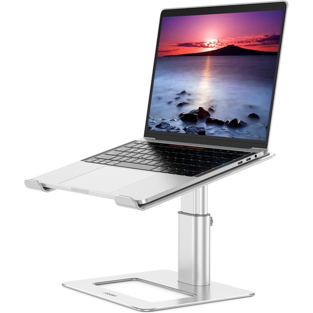 Support d'Ordinateur Portable en Aluminium LSX Ergonomique et Ajustable, Support Rehausseur pour Cahier, Support d'Ordinateur Compatible avec Air Pro Dell HP Lenovo et Plus.ordinateurs Portables ()