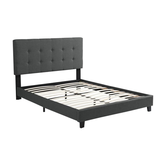 Dorian Twin Platform Bed, Drak Grey