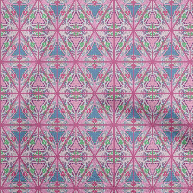oneOone Silk Tabby Pink Fabric African Sewing Craft Projects Fabric Prints By Yard 42 Inch Wide