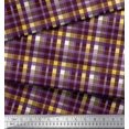 thumbnail image 2 of Soimoi Georgette Viscose Fabric Plaid Check Printed Craft Fabric by the Yard 42 Inch Wide, 2 of 3