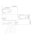 thumbnail image 3 of 12pcs Outdoor Camping Carabiner Climbing Quick Hanging Buckle (Royal Blue), 3 of 8