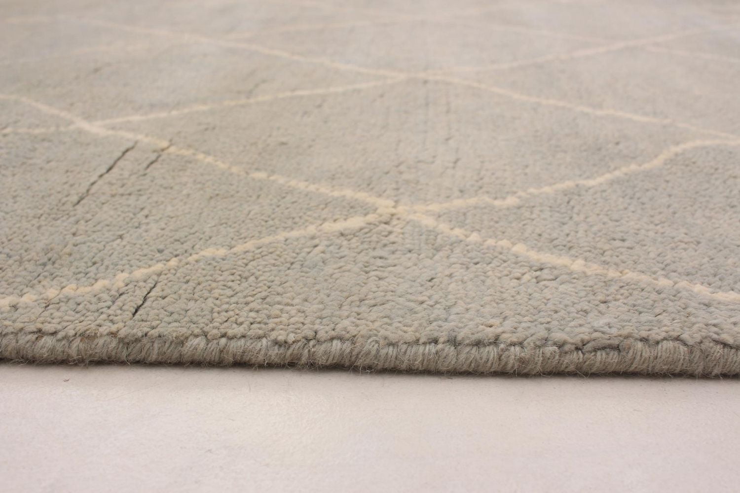 ECARPETGALLERY 5'2" x 8'0" Moroccan Tangier Hand-knotted Area Rug for Living Room, Dining Room and Bedroom in Grn