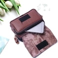 thumbnail image 4 of Men PU Leather Waterproof Waist Bag Mobile Phone Belt Pouch Wallet (Coffee), 4 of 9