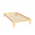 thumbnail image 4 of Lit Plateforme en Bois Alaska Simple TG en Pin Massif Non Fini, 4 of 7