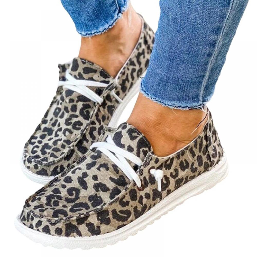 AMERTEER Chaussures Décontractées Respirantes en Toile pour Femmes Chaussures Simples Mode