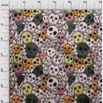 thumbnail image 2 of oneOone Polyester Lycra Light Pink Salmon Fabric Skull Craft Projects Decor Fabric Printed By The Yard 56 Inch Wide, 2 of 4