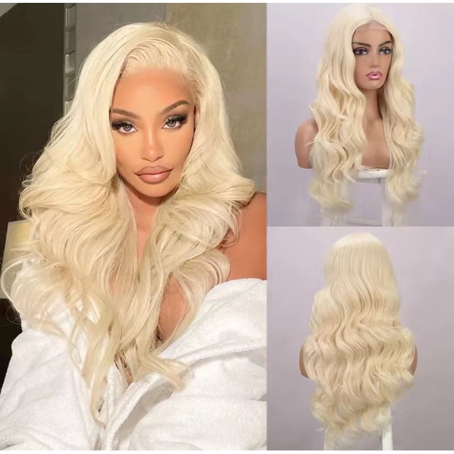 Up to 60% Off! Gspmoly Human Hair Wigs, Front Lace Wigs Hair Pre Plucked Wigs Hair Glueless Wigs Human Hair for Women Brazilian Wig Gold 66Cm Lace Front Wigs