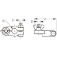 thumbnail image 2 of Sea Dog Battery Terminal 415210-1 Used To Convert Battery Posts To Stud Connectors; Positive/Negative; Wing Nut Style; Lead; USCG Approved; Set Of 2, 2 of 2