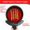 thumbnail image 4 of ZheElen Doublures de Friteuse Tapis en Silicone Coussinet Antiadhésif Accessoires d'Extérieur Raccords de Cuisson Rouge, 4 of 6