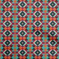 thumbnail image 1 of oneOone Georgette Viscose Orange Fabric Geometric Sewing Material Print Fabric By The Yard 42 Inch Wide, 1 of 4