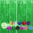 thumbnail image 1 of Langgg Rideau à Franges de 6,5 Pi 0 Pcs Rubans Décorations de Fête Rideau en Guirlande Toile de Fond Vert 6,5 Pi 2 Ensembles, 1 of 6