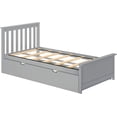 thumbnail image 4 of BEDSMART Solid Wood Twin Size Bed With Trundle | Gray, 4 of 7