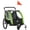Green, variant on Aosom Child Baby Bike Trailer Kids 2 Seater, Bike Stroller Toddler, Blue