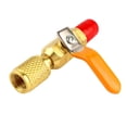 thumbnail image 4 of Bgsha R410A R134A Straight Ball Valve Adapter For Charging Hoses HVAC 1/4 AC, 4 of 8