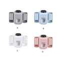 thumbnail image 3 of Toothbrush Holder Wall Mounted Toothpaste Dispenser Dustproof Cover Toothpastes Squeezer Home Apartment Children White, 3 of 9