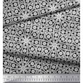 thumbnail image 3 of Soimoi Cotton Poplin Fabric Floral Block Print Sewing Fabric Yard 42 Inch Wide, 3 of 5