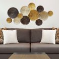 thumbnail image 2 of Stratton Home Decor Décoration Murale en Métal Multi Cercles 52x26 Pouces, 2 of 2
