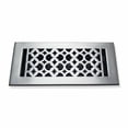 thumbnail image 1 of Prima Decorative Hardware Floor Vent Cover 4 x 10 VR 100 with Damper, Tudor Mushroom Design Cast Aluminum Floor Register, Powder Coated, Outer Size 6 x 12 inch, 1 of 8