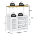 thumbnail image 2 of AKDSteel Wine Bar Cabinet - Large Capacity Liquor Cabinet with Storage, Adjustable Shelves for Glassware, Sturdy MDF Construction, Easy Assembly Wine Rack Ideal for Dining Room Bar & Kitchen, 2 of 8