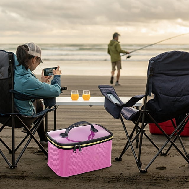 Fridja Sales Fishing Bucket Live Fish Container Foldable Fishing Box with Thickened Water Bucket for Storing Fish - Fishing Gear Accessory Travel Essentials