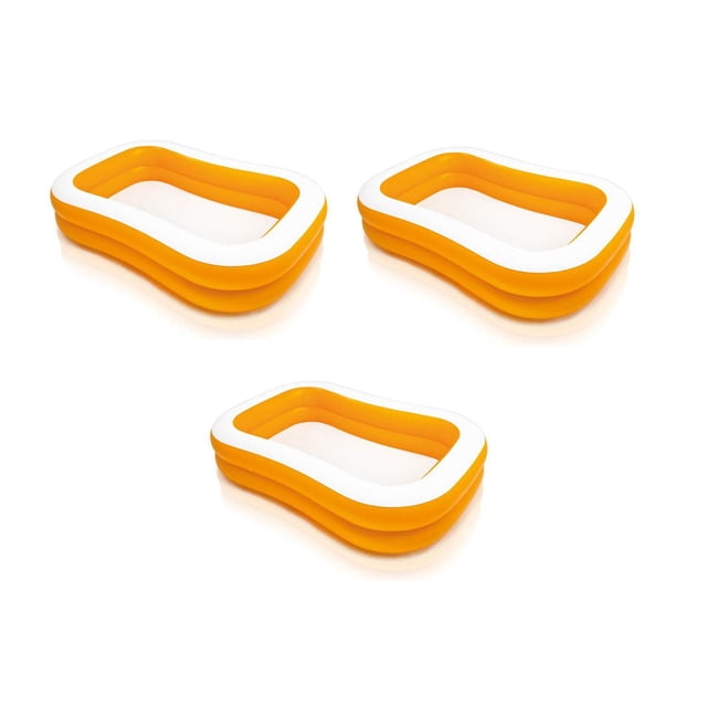 Intex Piscine Gonflable 90 Po x 18 Po pour la Famille et les Enfants, Centre de Baignade (Lot de 3)
